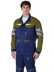Куртка удлиненная мужская PROFLINE BASE, т.синий/оливковый
