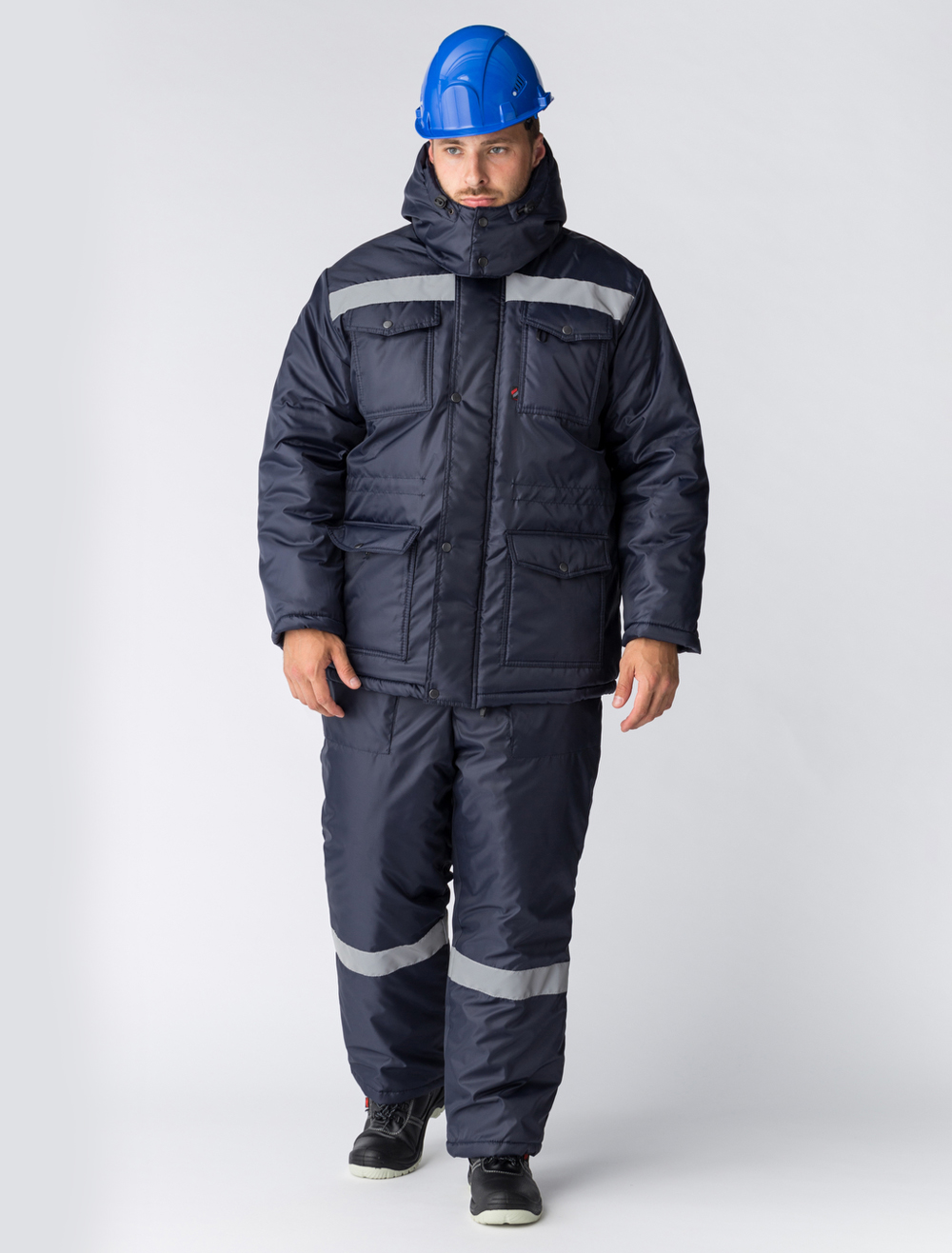 Костюм зимний Мастер (тк.Оксфорд) п/к, т.синий