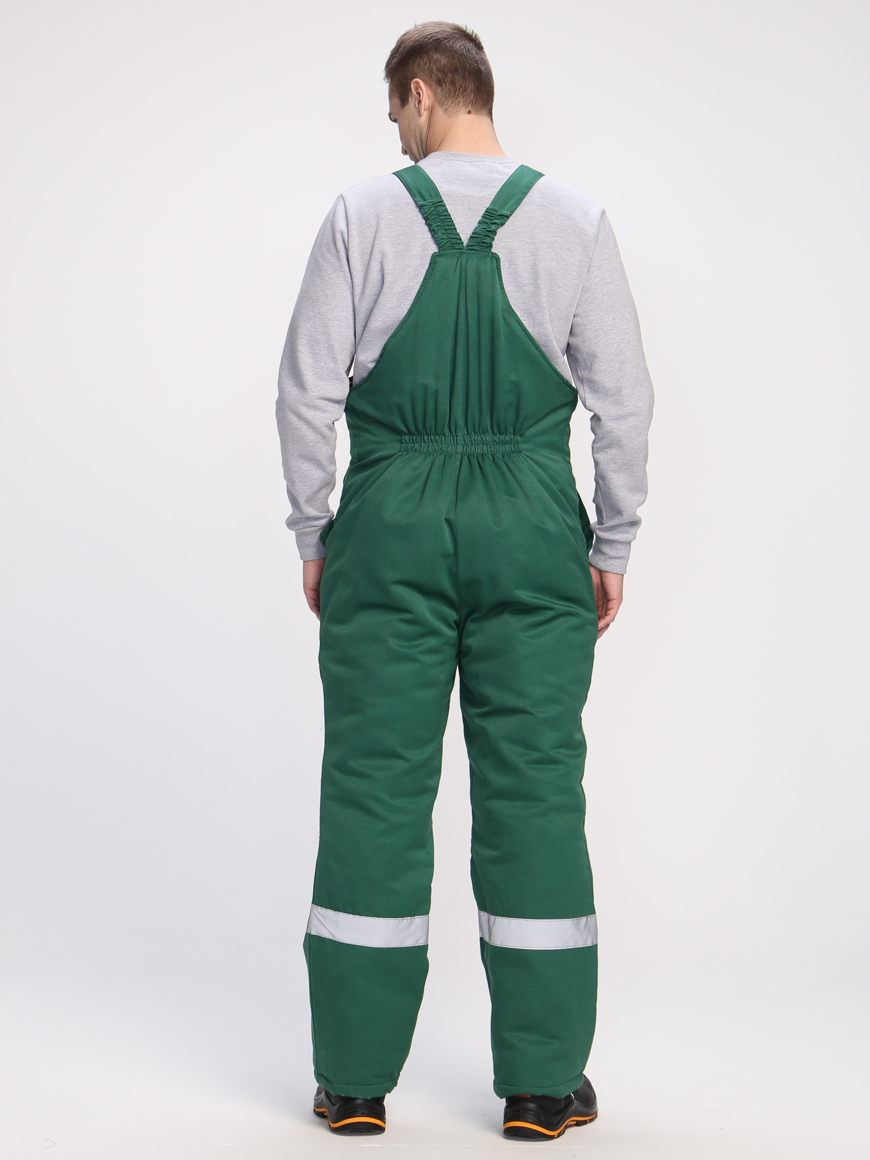 Полукомбинезон зимний Экспертный-Люкс (тк.Смесовая,210), зеленый
