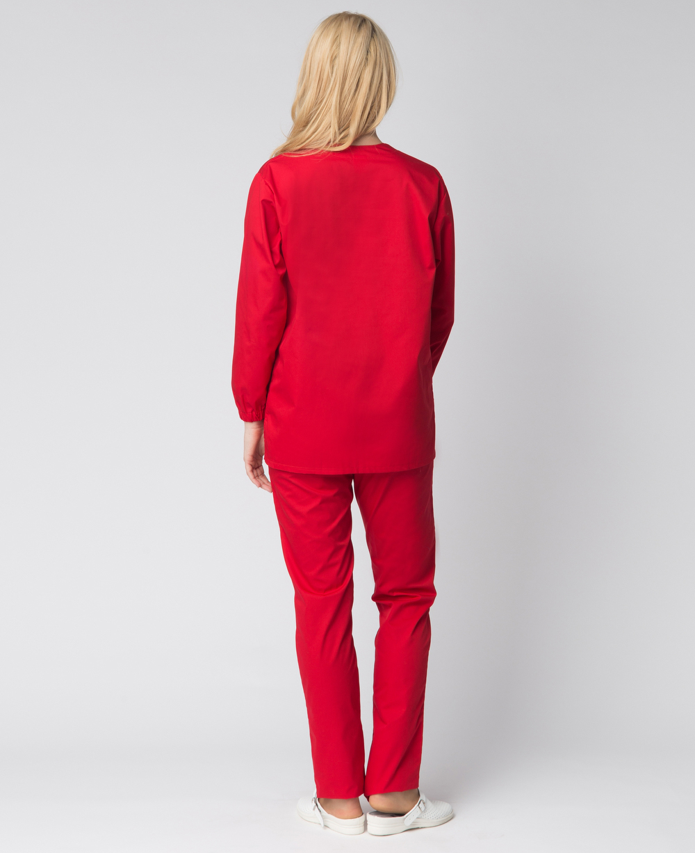 Костюм женский ХАССП-Стандарт (тк.Оптима,160), красный