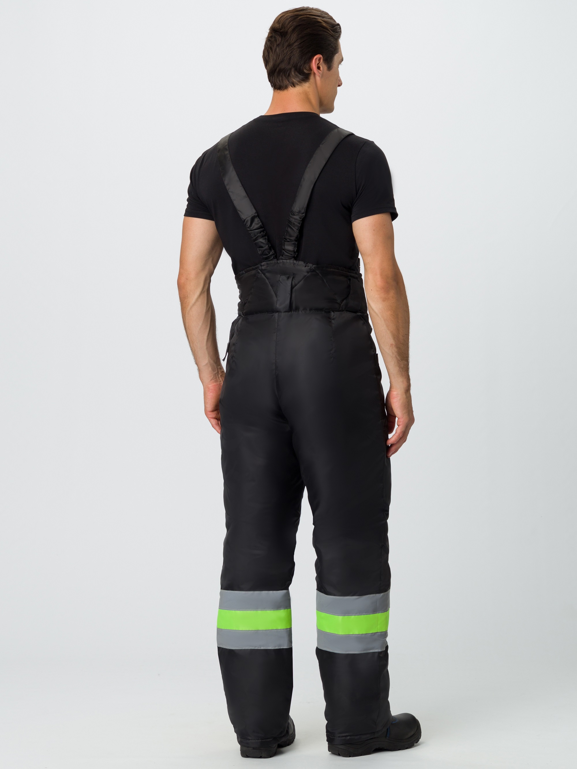 Костюм зимний Дорожник (тк.Оксфорд) брюки, лимонный/черный