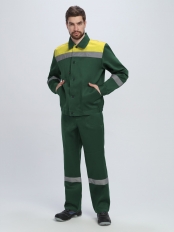 Костюм Легион-1 СОП (тк.Смесовая,210) брюки, зеленый/желтый