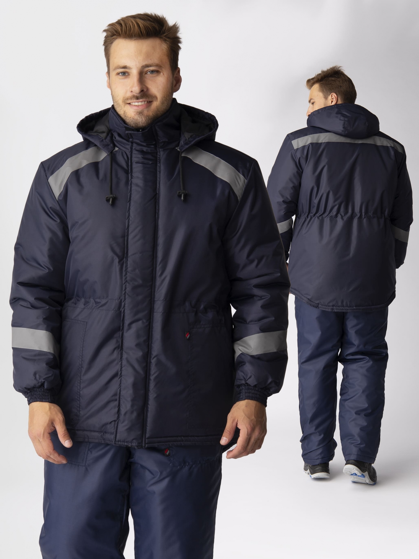 Куртка зимняя Прогресс (тк.Оксфорд), т.синий