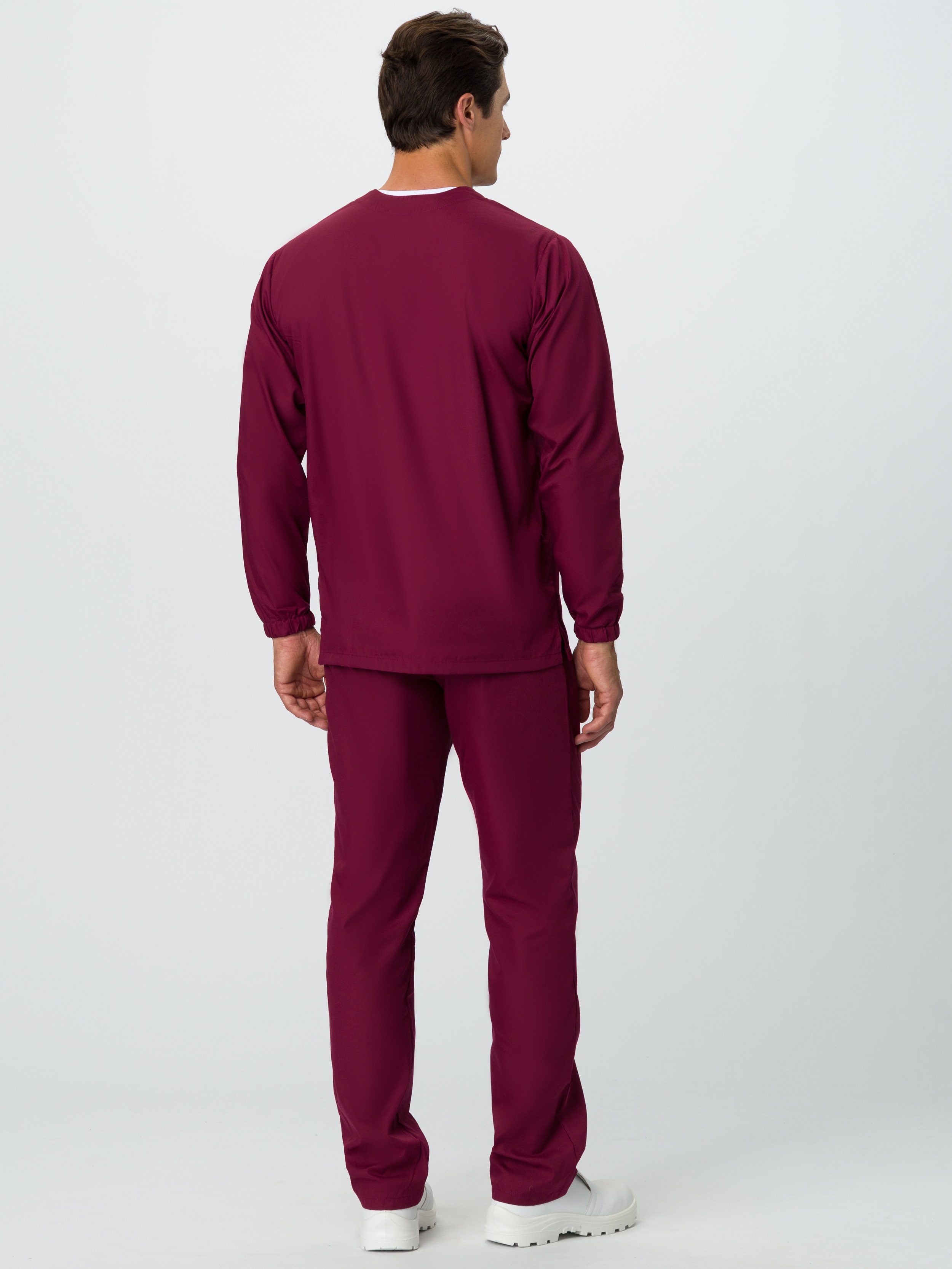 Костюм мужской ХАССП-База (тк.ТиСи,120), бордовый