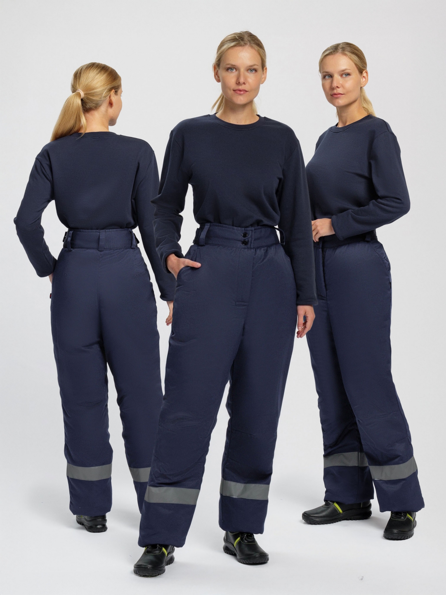 Брюки зимние женские Вьюга СОП (тк.Смесовая,210), т.синий