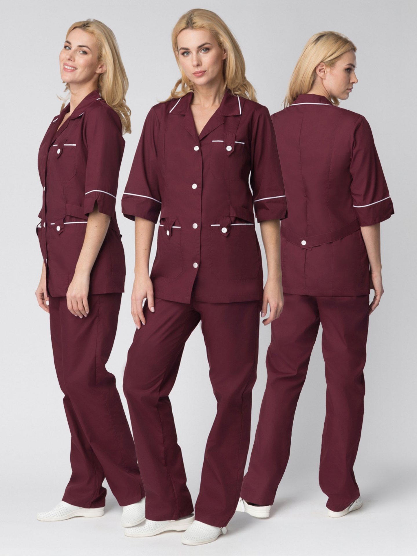 Костюм женский Диана (тк.ТиСи), бордовый