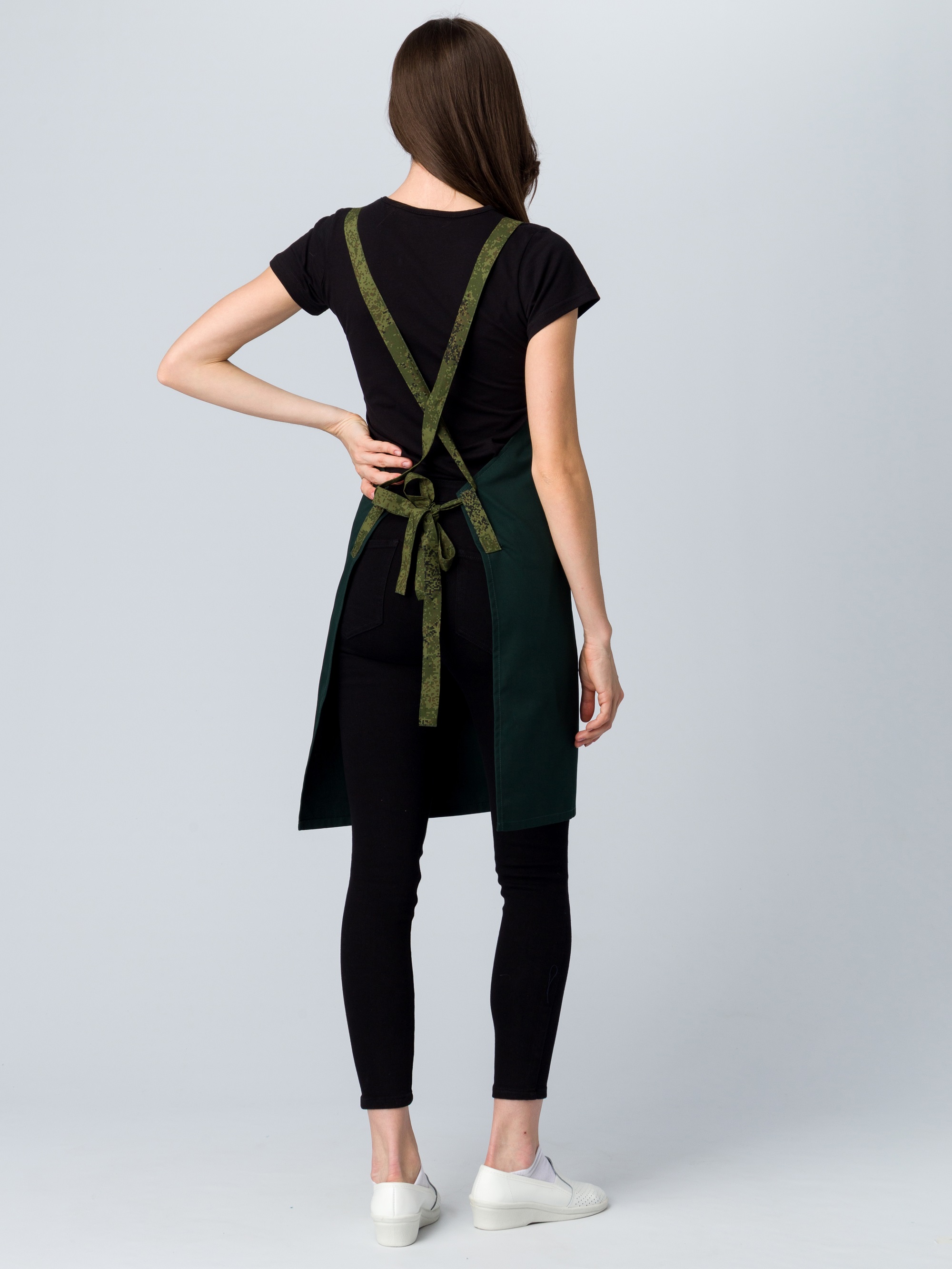 Фартук с грудкой универсальный Прага (тк.Форвард,210), хаки (023)