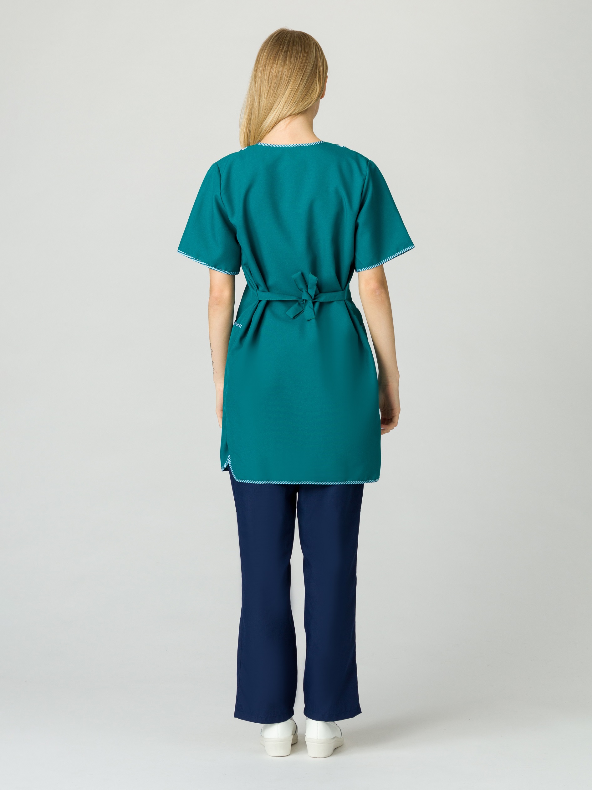 Халат женский Сакура (тк.Габардин), зеленый