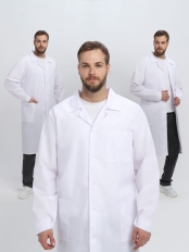 Халат мужской Классика (тк.ТиСи), белый