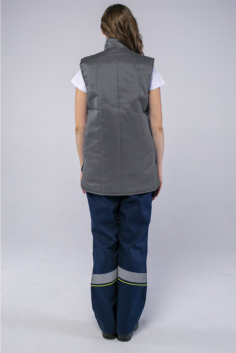 Жилет утепленный Универсальный (тк.Смесовая,210), т.серый