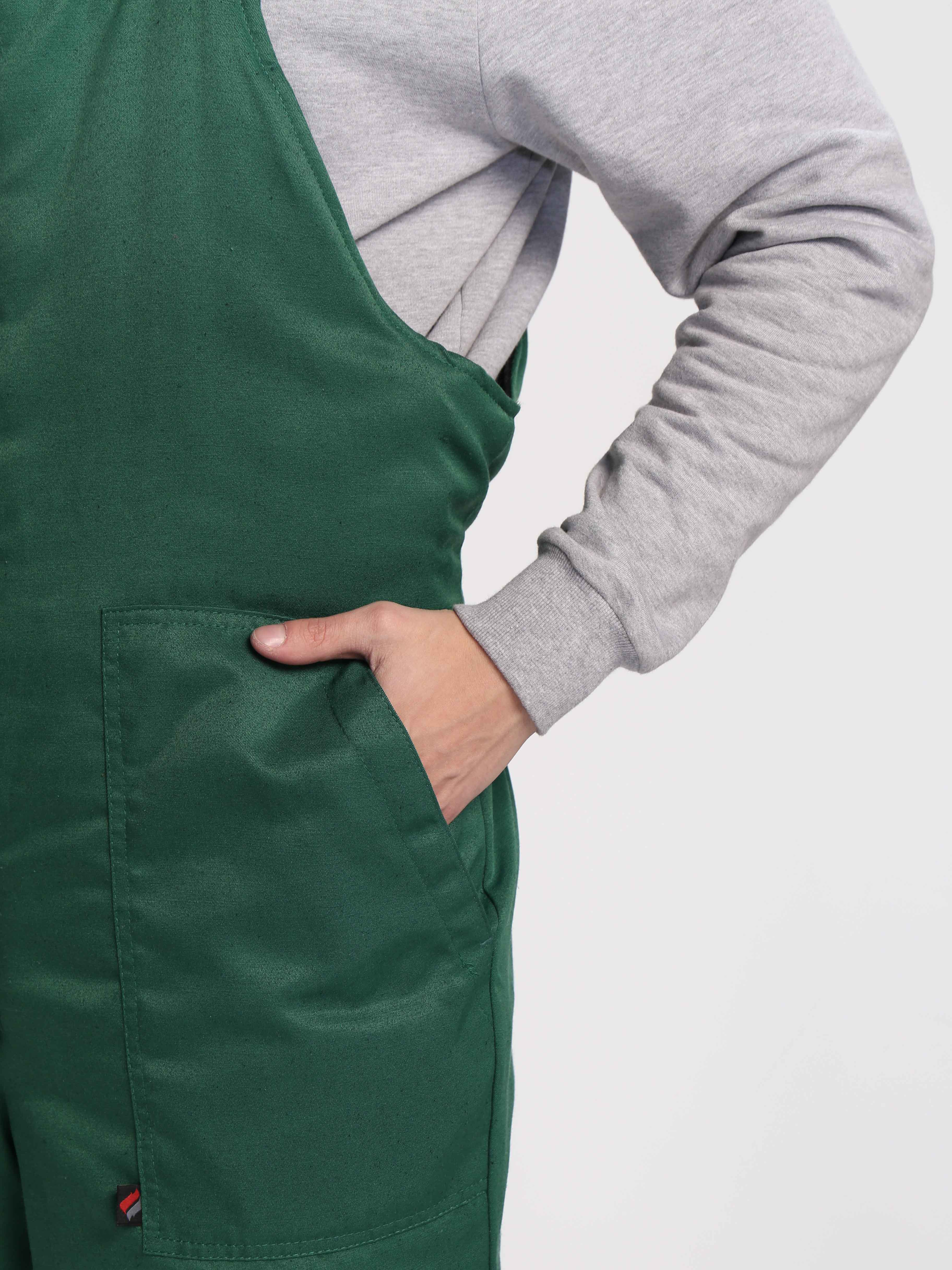 Полукомбинезон зимний Экспертный-Люкс (тк.Смесовая,210), зеленый