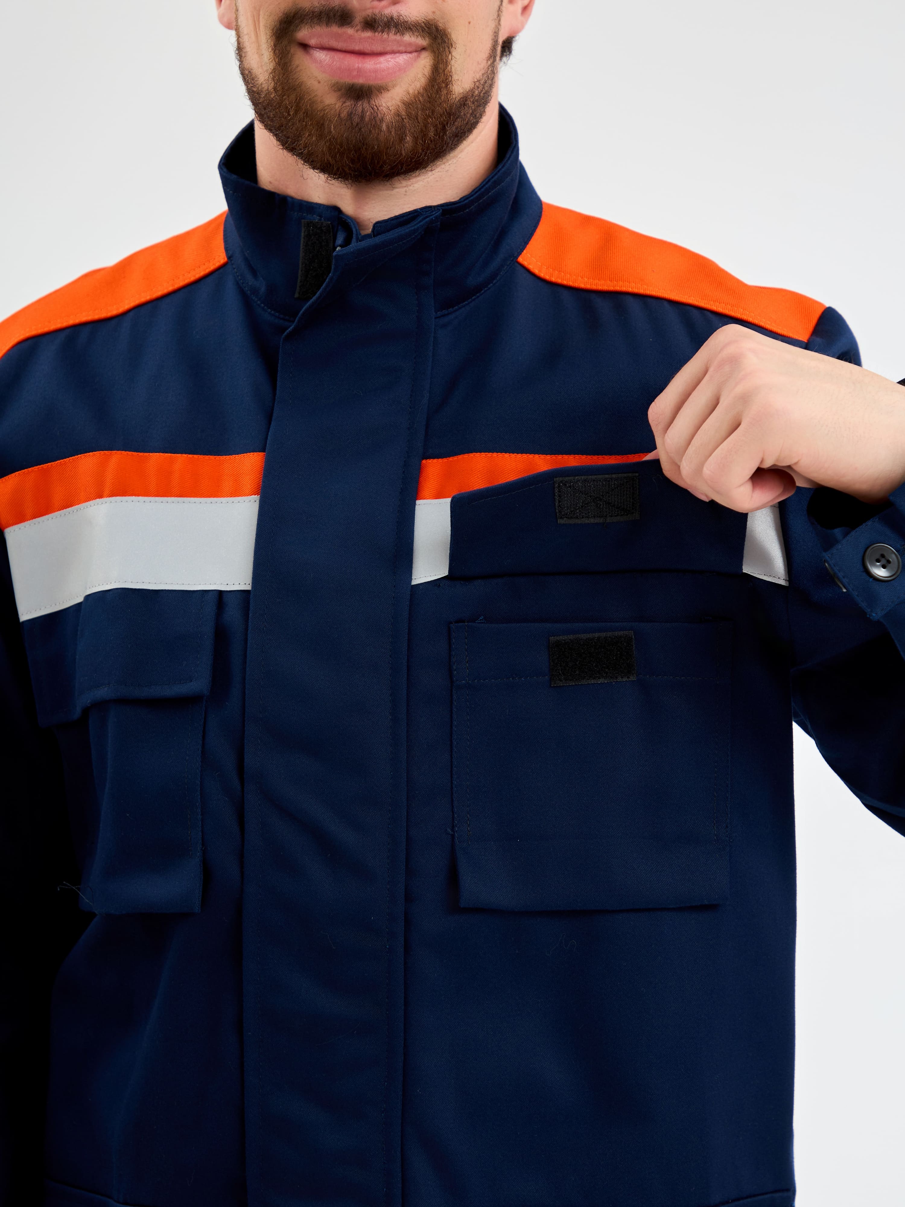 Костюм летний Энергия-А (13,2 кал.), т.синий/оранжевый